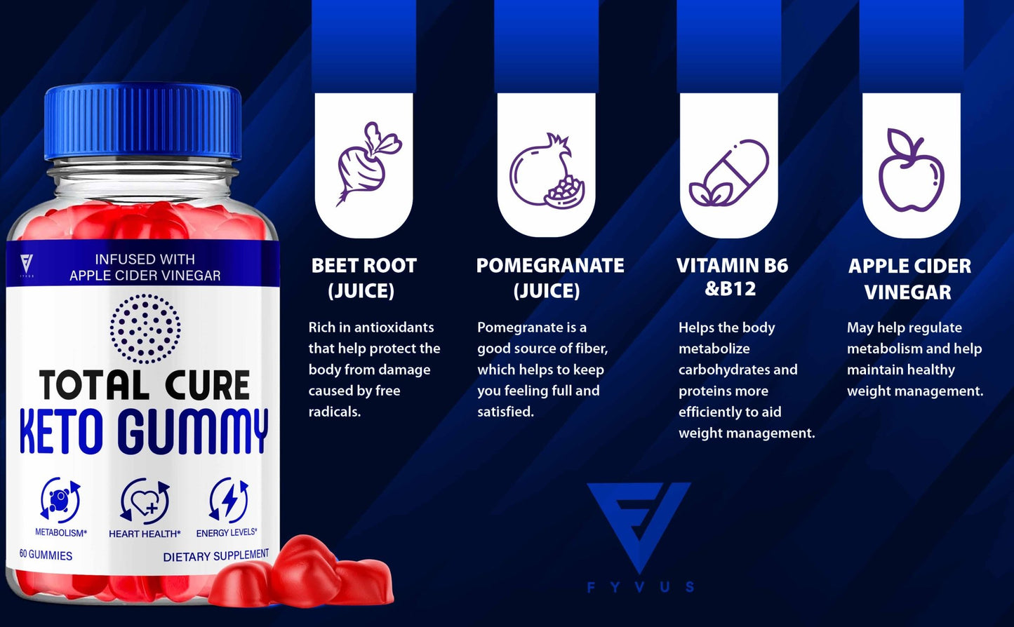 Total Cure - Keto ACV Gummies - Vitamin Place
