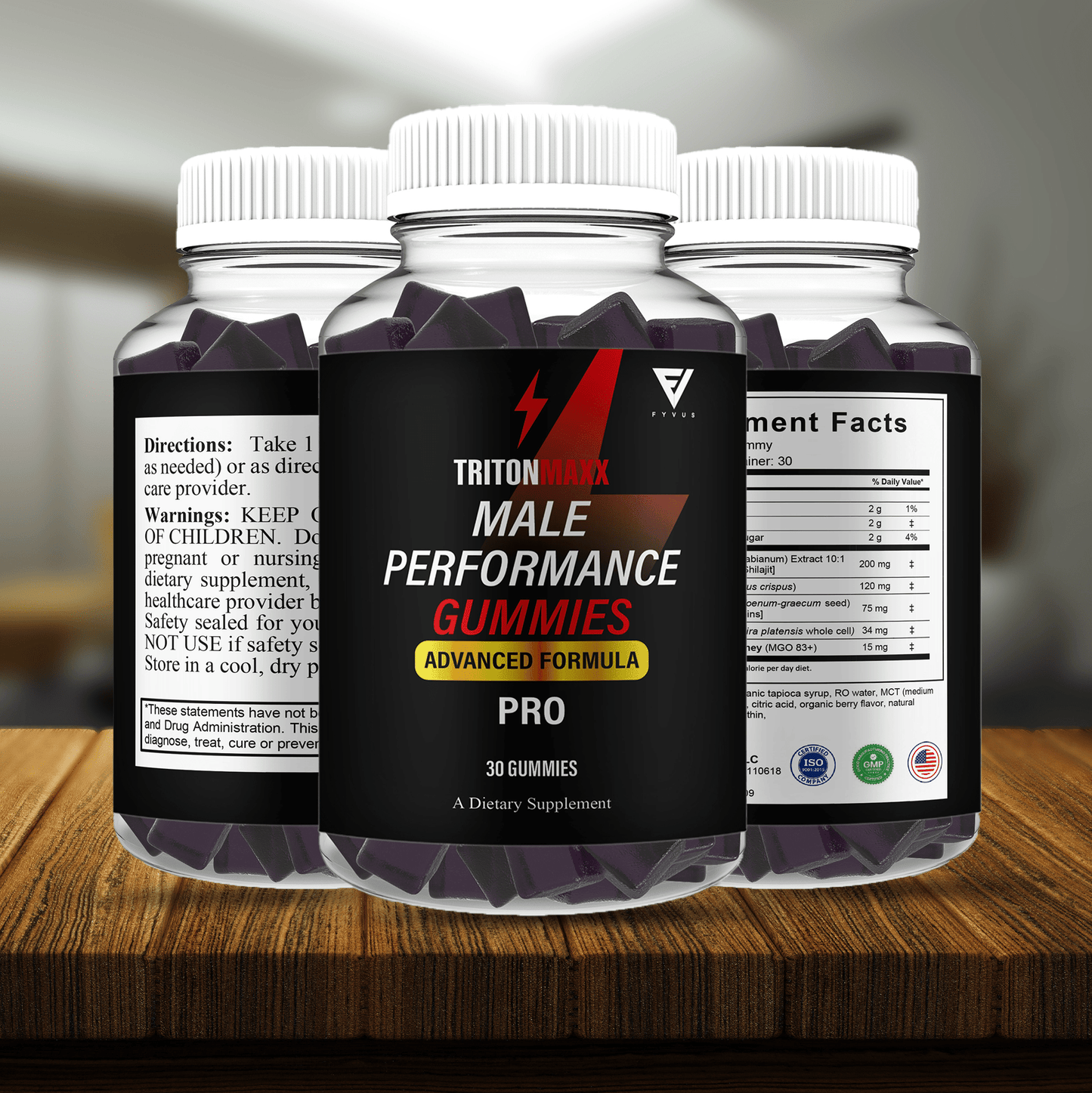 Triton Maxx Men’s Gummies | Energy & Active Nutrition