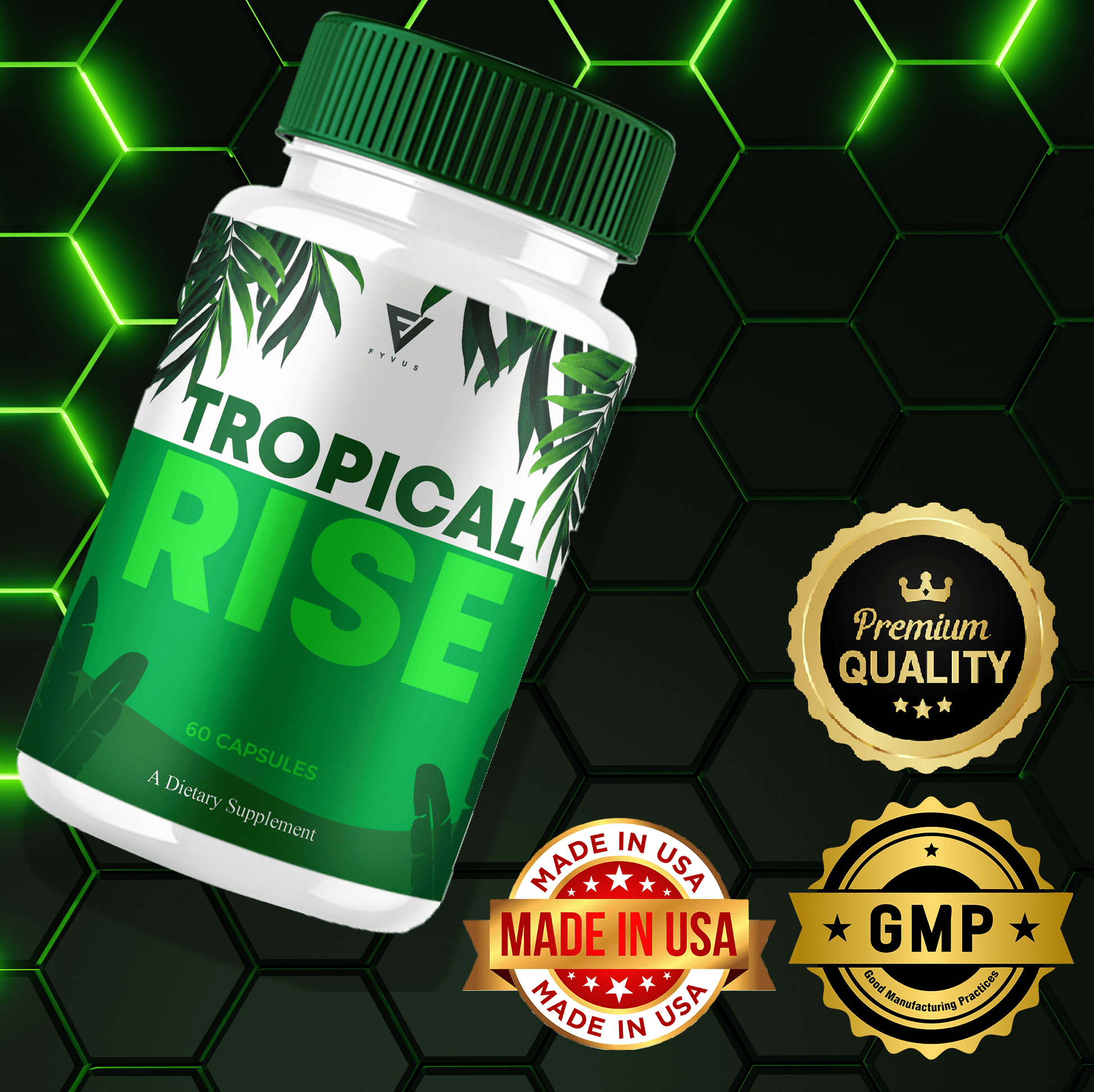 Tropical Rise Men’s Wellness Capsules | Vitamin‑Place