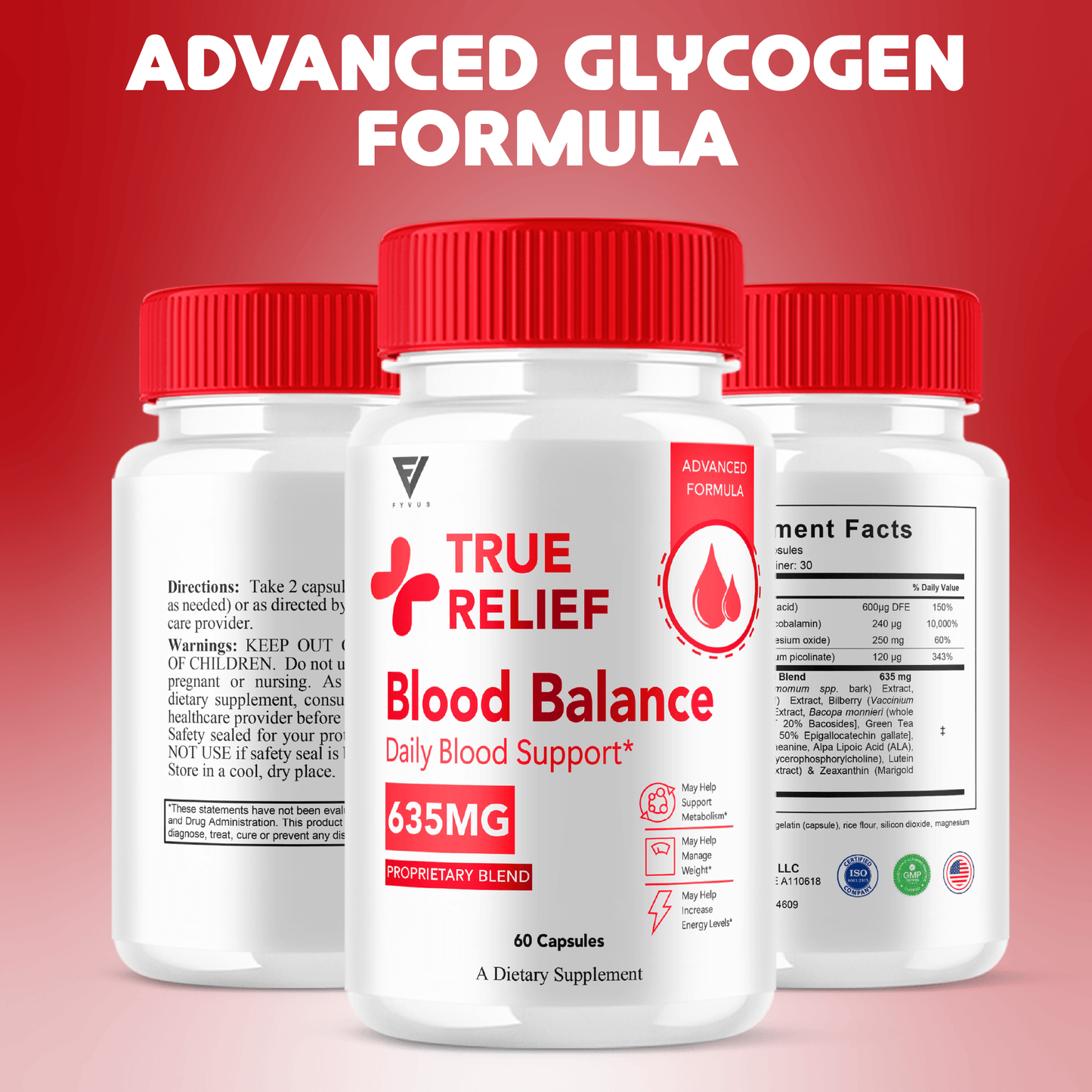 True Relief Glycogen Support Capsules - Vitamin Place