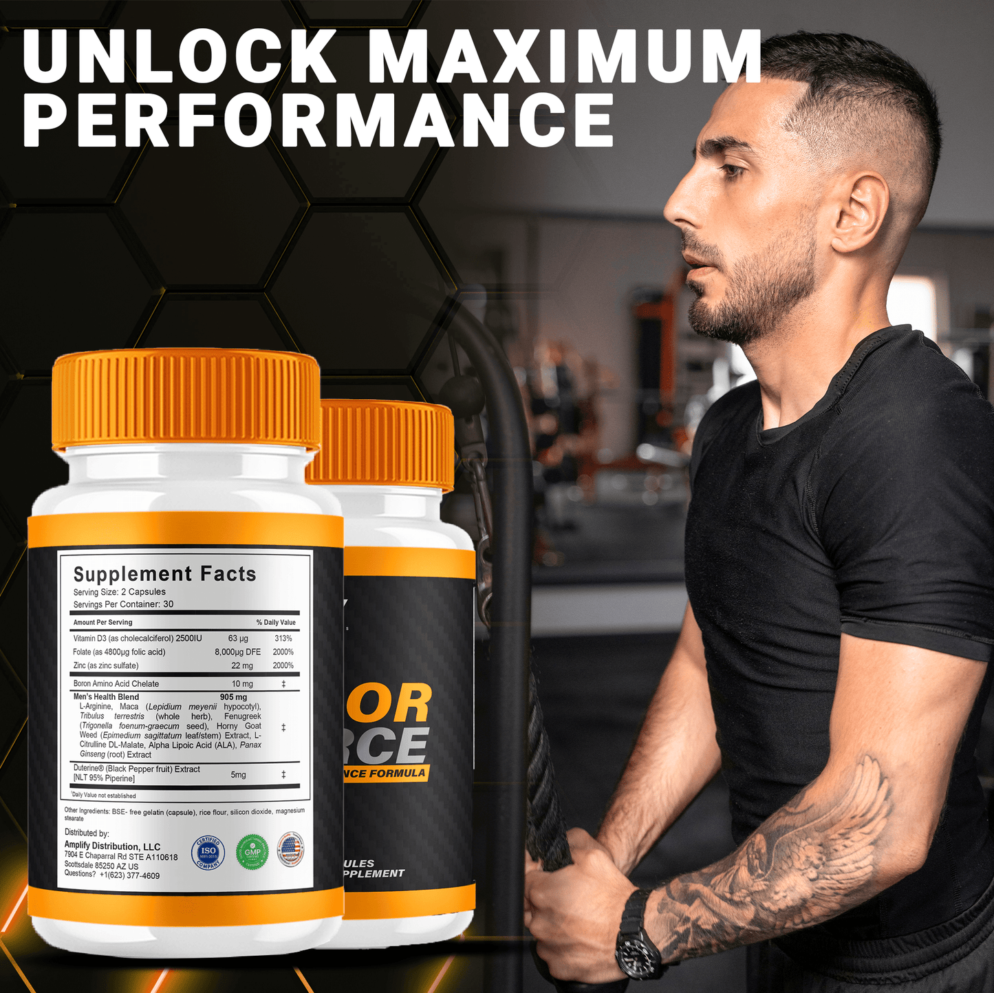 Vigor Force Men’s Wellness Capsules | Vitamin-Place