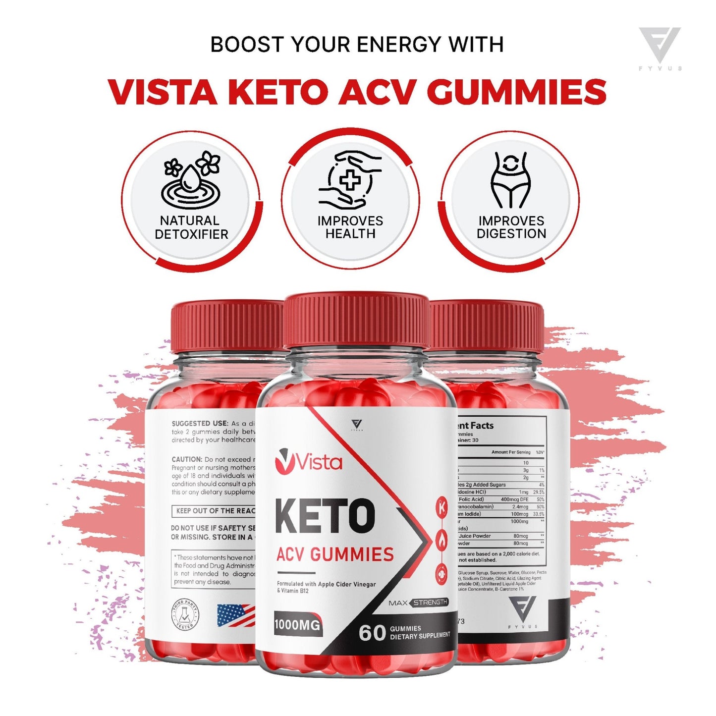 Vista Keto ACV Gummies - Vitamin Place - Apple Cider Vinegar Gummies