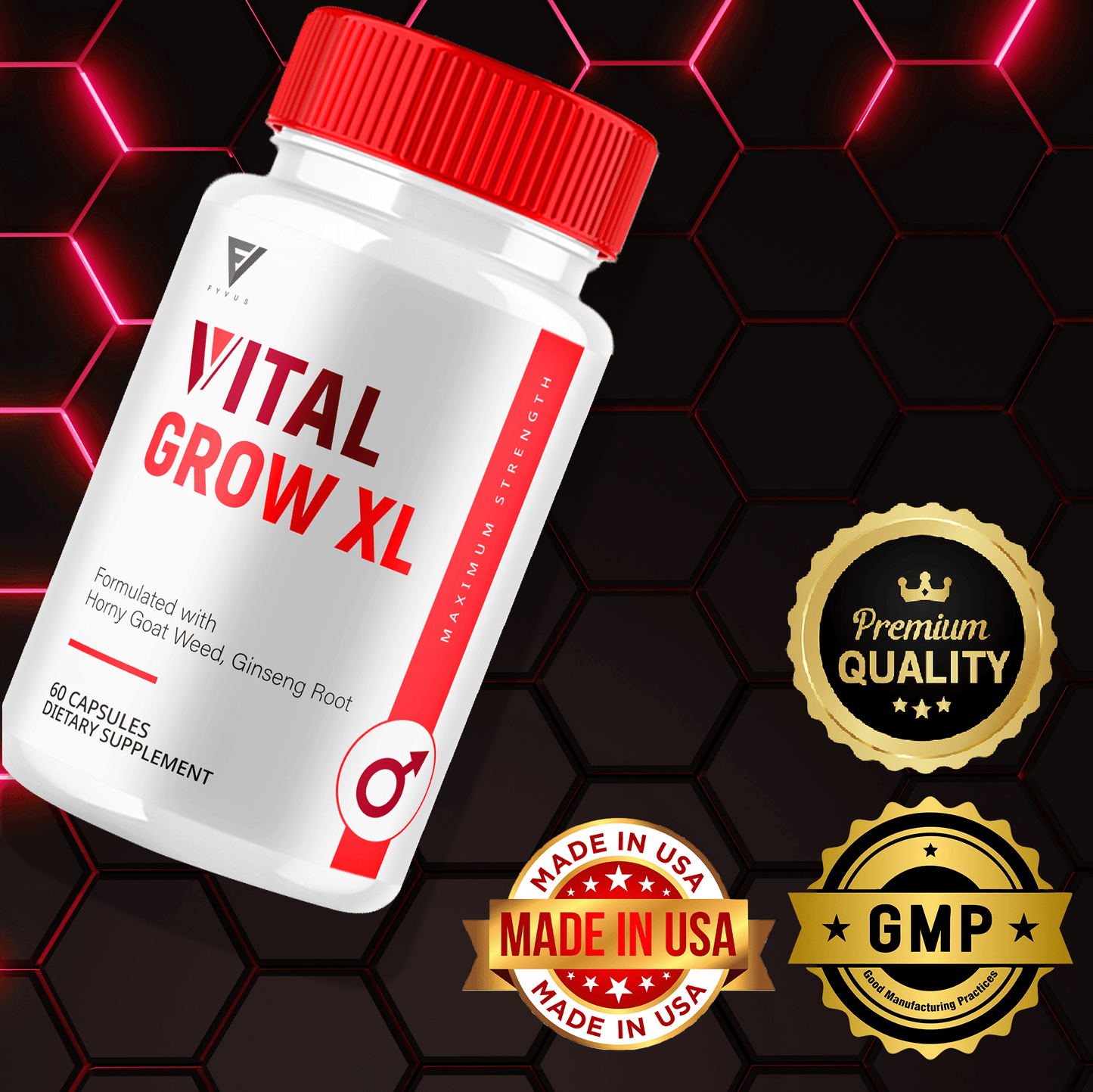 Vital Grow XL Capsules - Vitamin Place - Sports Nutrition