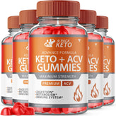 6 Pack Keto + ACV Gummies - Vitamin Place - Apple Cider Vinegar Gummies