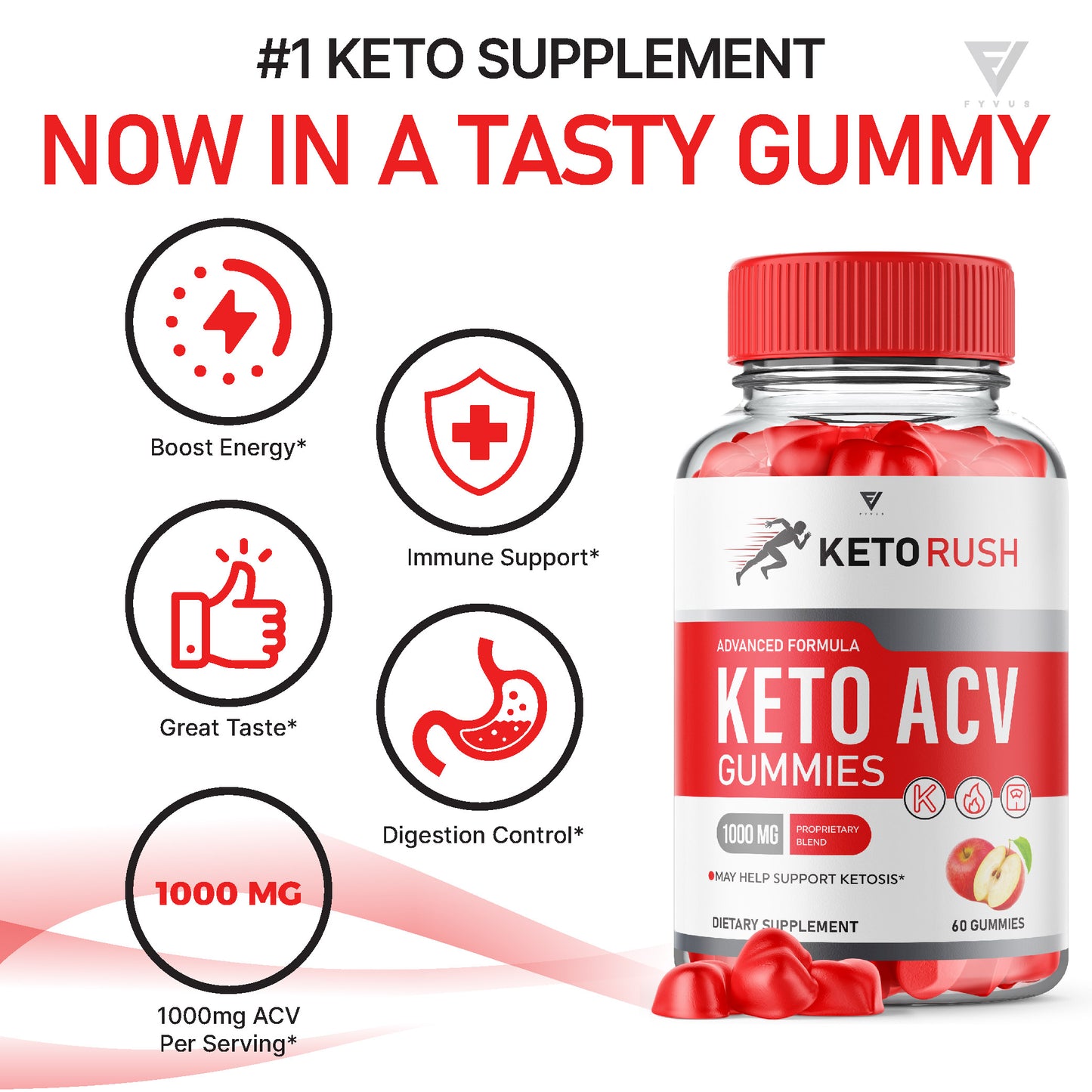 Keto Rush - Keto ACV Gummies
