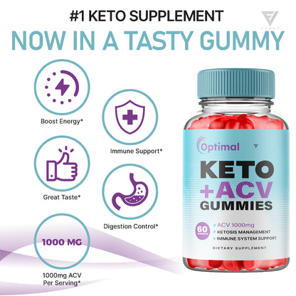 Optimal Keto + ACV Gummies