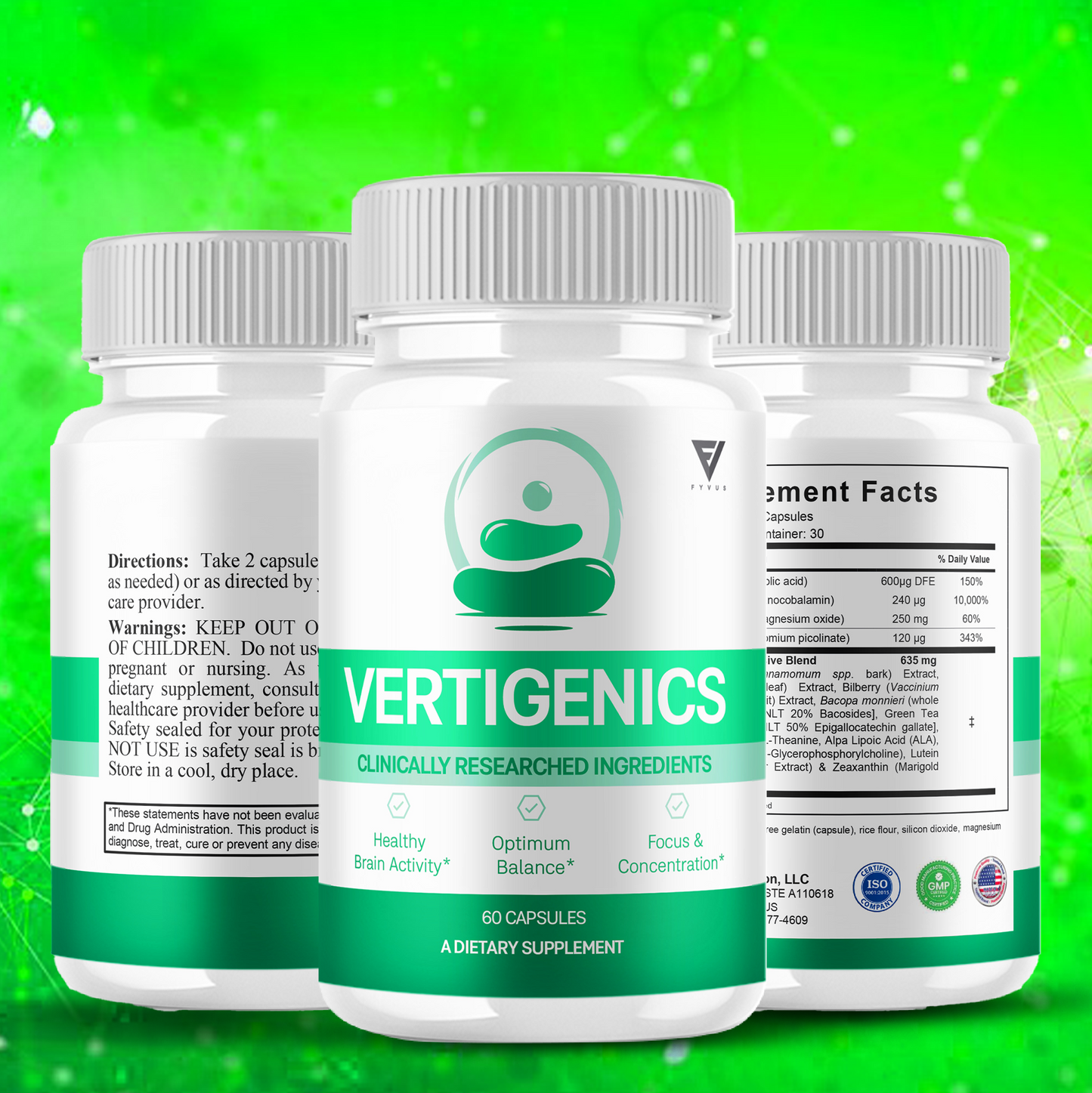 Vertigenics Nootropic Capsules