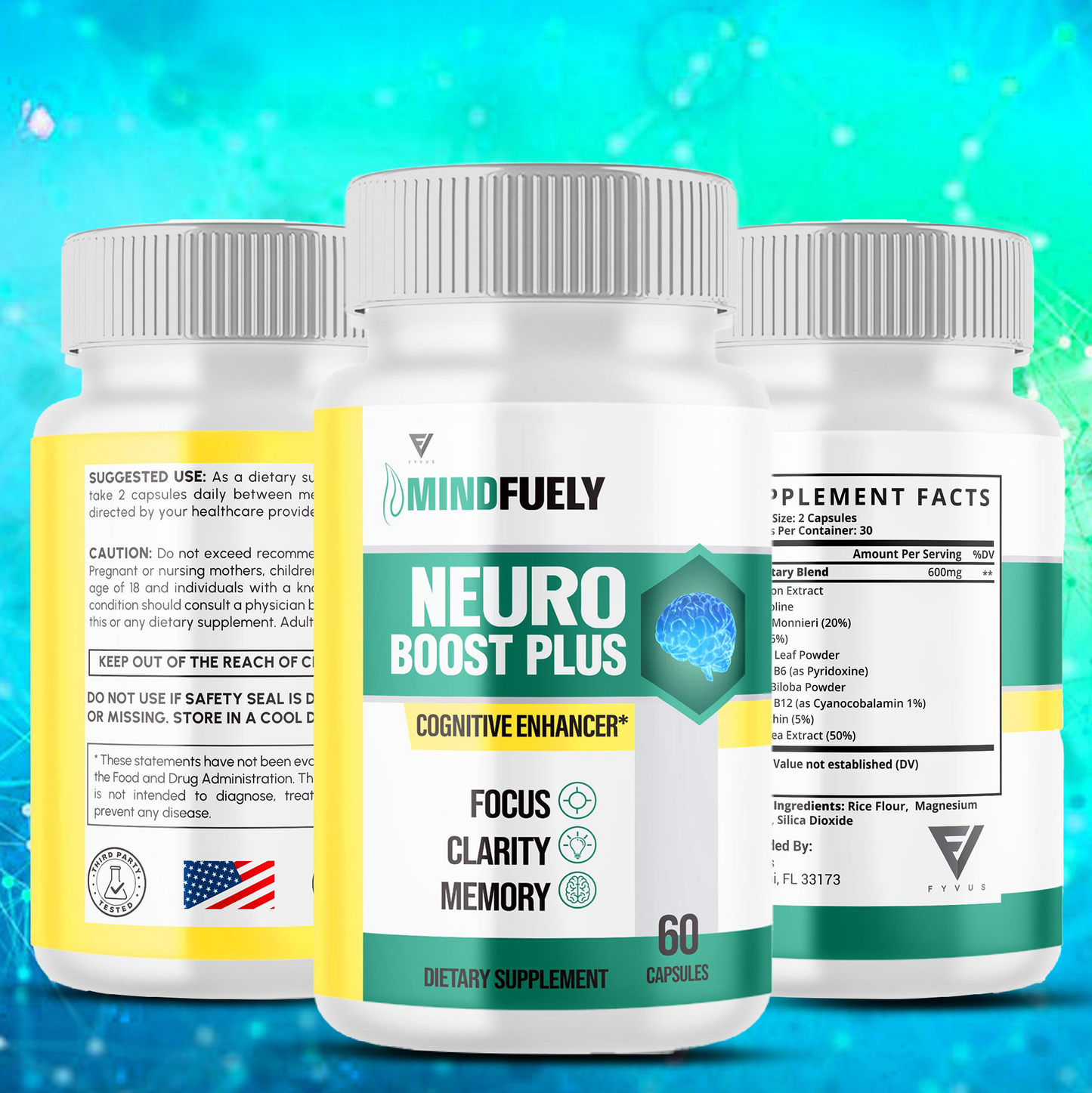 Mindfuely Nuero Boost Plus Nootropic Capsules
