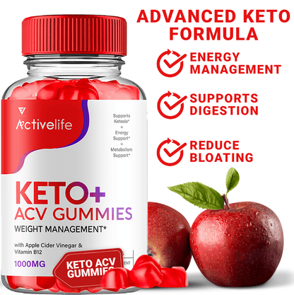 Activelife Keto ACV Gummies - Vitamin Place - Apple Cider Vinegar Gummies