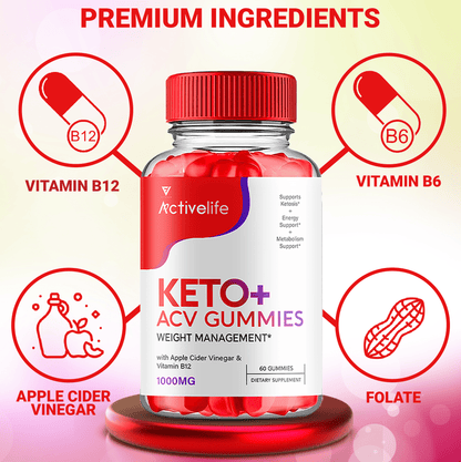 Activelife Keto ACV Gummies - Vitamin Place - Apple Cider Vinegar Gummies