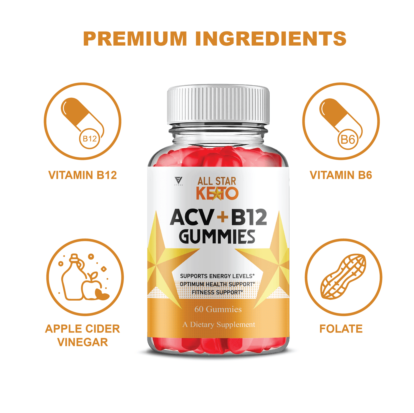 All Star Keto Gummies - Vitamin Place - Apple Cider Vinegar Gummies