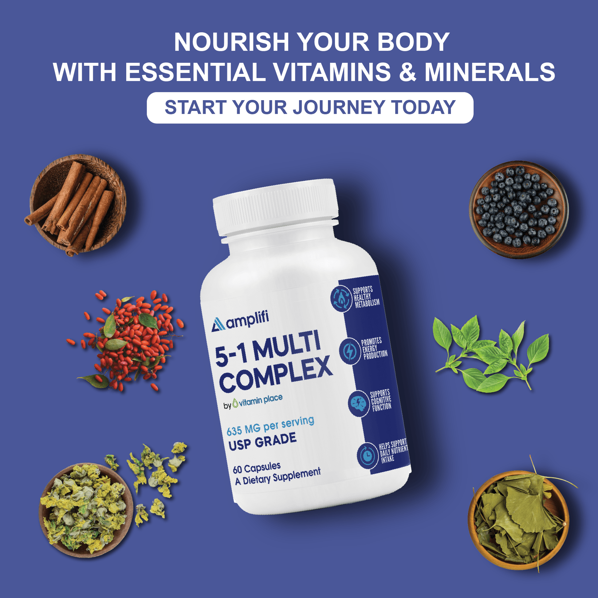 Amplifi 5:1 Multi Complex - Vitamin Place - Metabolism & Wellness