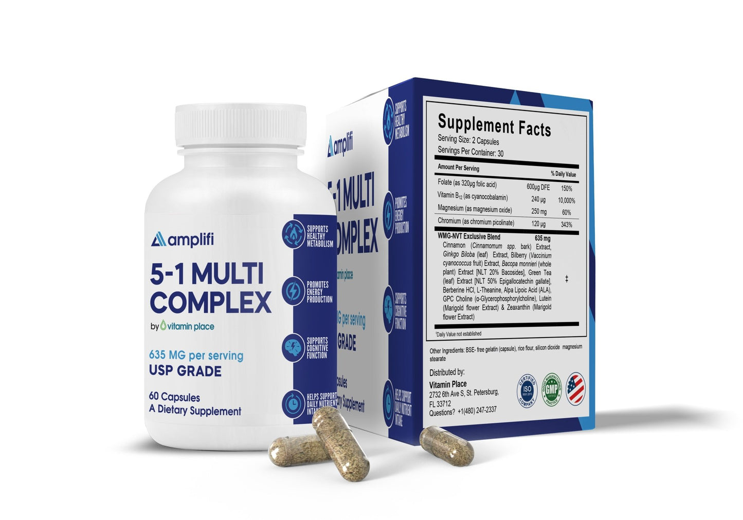 Amplifi 5:1 Multi Complex - Vitamin Place - Metabolism & Wellness