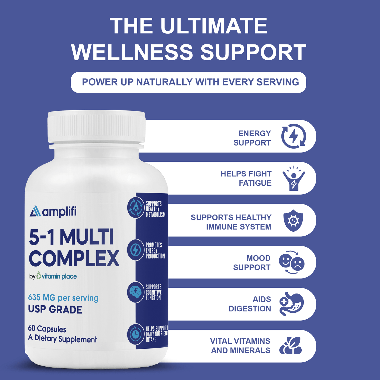 Amplifi 5:1 Multi Complex - Vitamin Place - Metabolism & Wellness