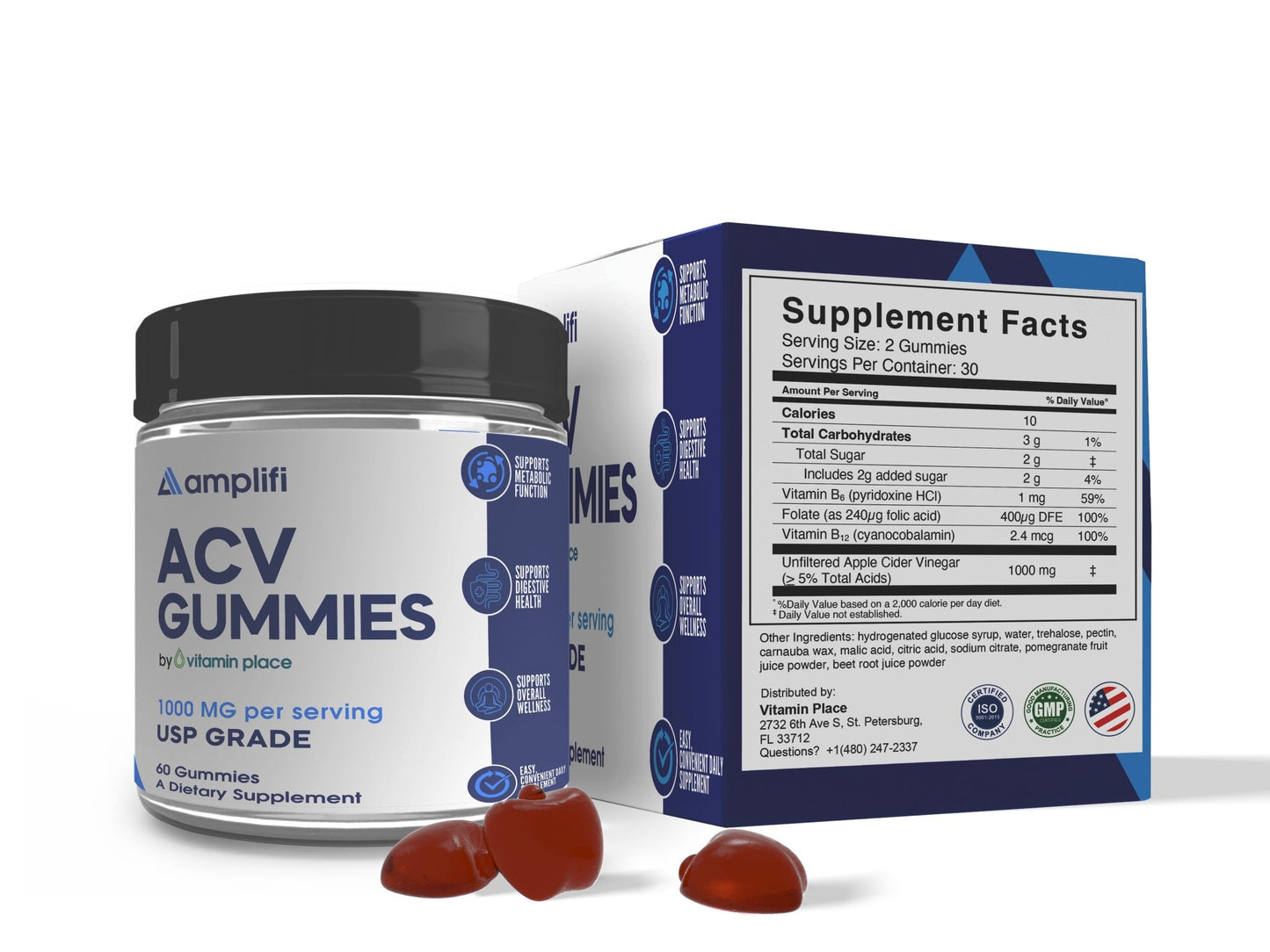 Amplifi ACV Gummies - Vitamin Place - Metabolism & Wellness