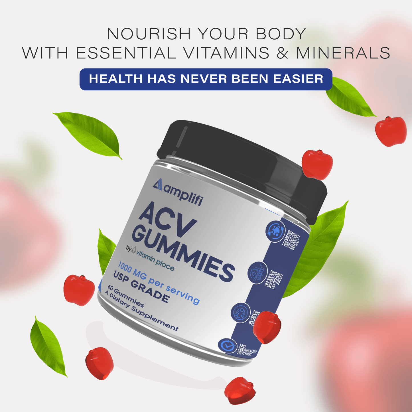 Amplifi ACV Gummies - Vitamin Place - Metabolism & Wellness