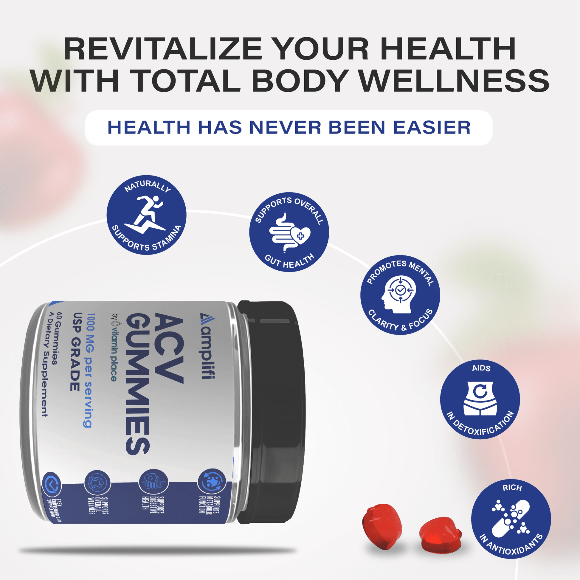 Amplifi ACV Gummies - Vitamin Place - Metabolism & Wellness