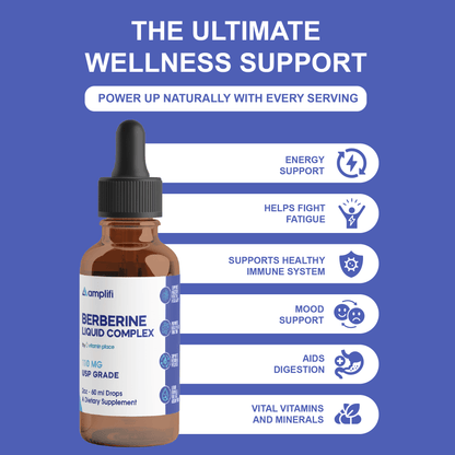 Amplifi Berberine Liquid Complex - Vitamin Place - Energy & Circulation