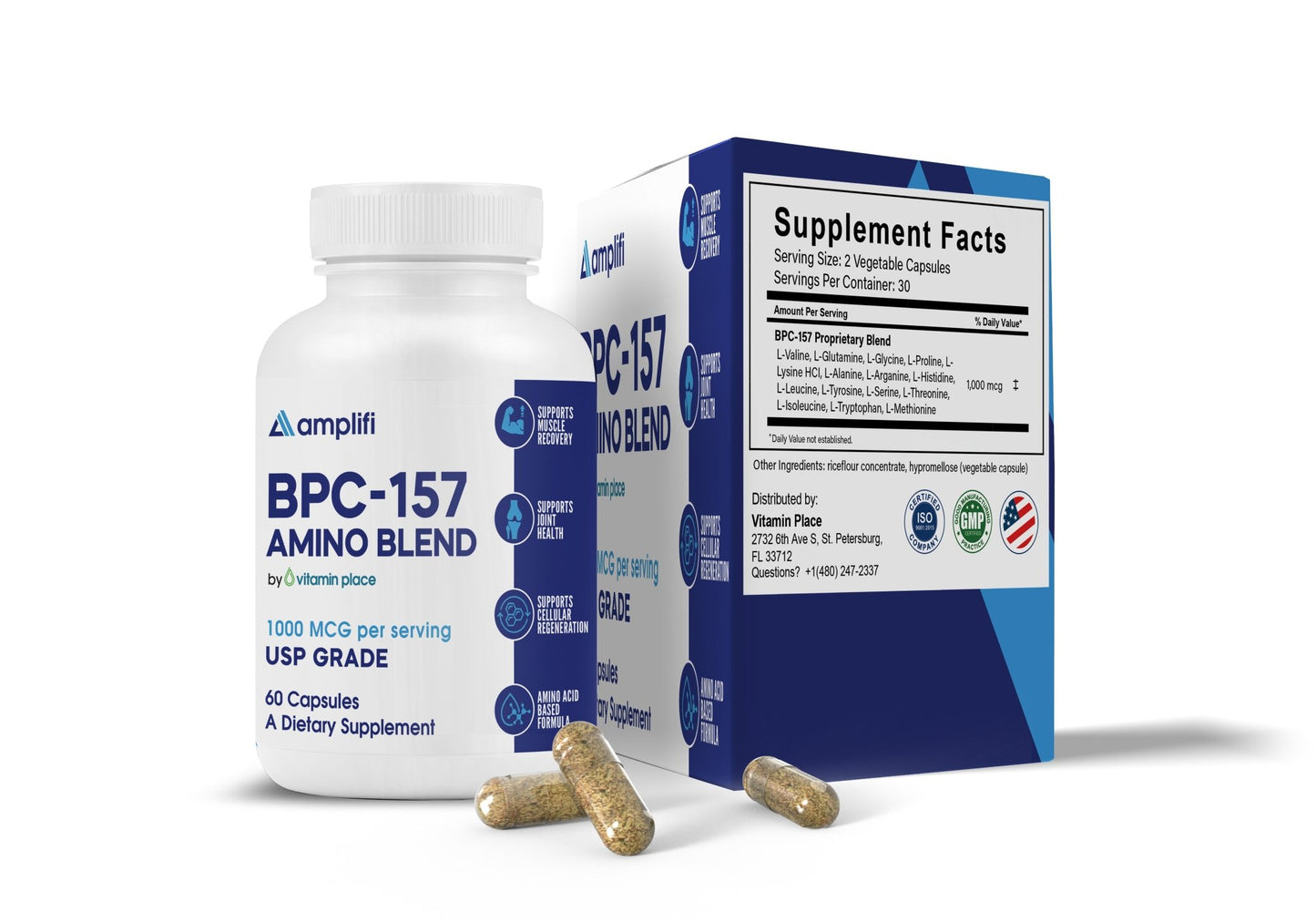 Amplifi BPC - 157 Amino Blend - Vitamin Place - Metabolism & Wellness