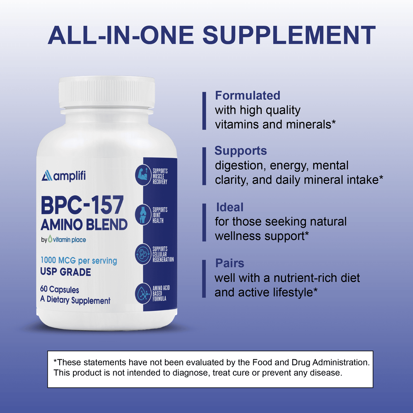 Amplifi BPC - 157 Amino Blend - Vitamin Place - Metabolism & Wellness