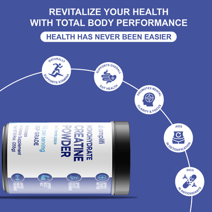 Amplifi Creatine Monohydrate Powder - Vitamin Place - Metabolism & Wellness