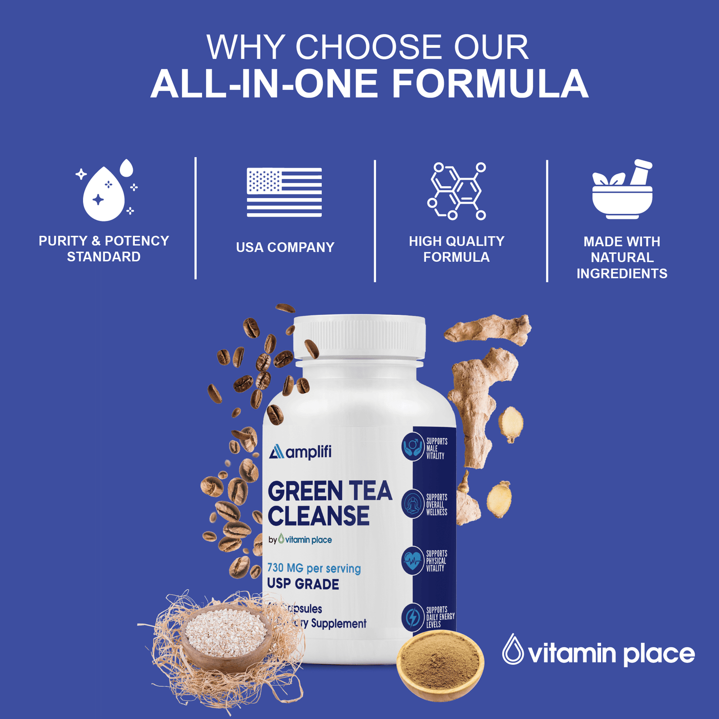 Amplifi Green Tea Cleanse - Vitamin Place - Metabolism & Wellness