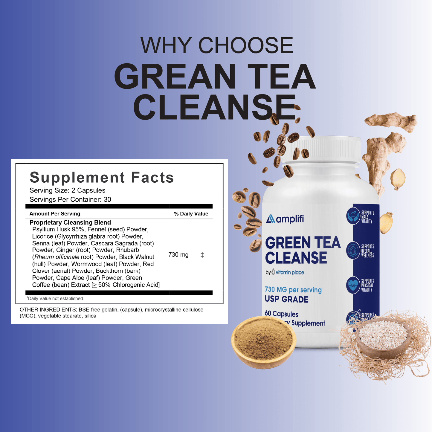 Amplifi Green Tea Cleanse - Vitamin Place - Metabolism & Wellness