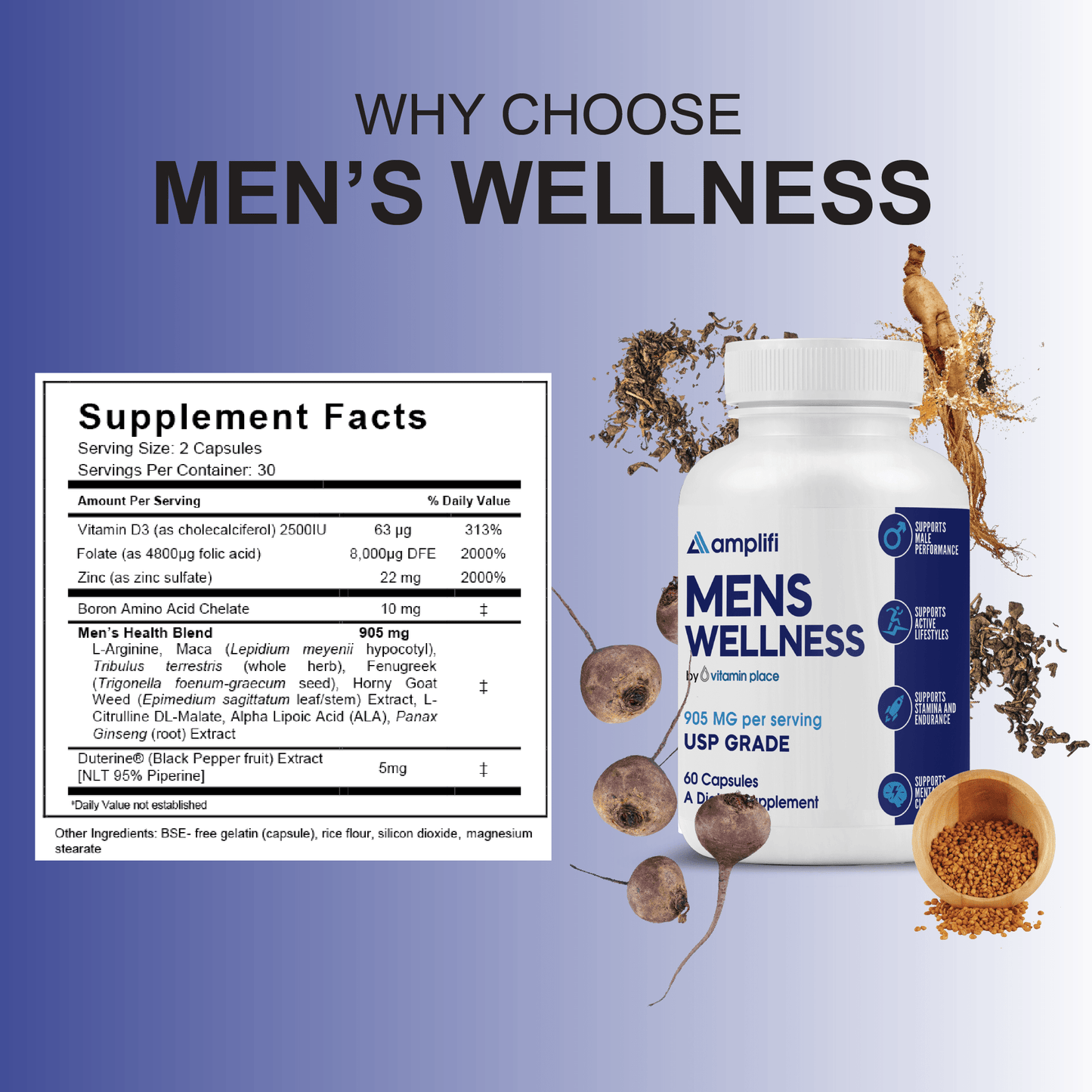 Amplifi Men's Wellness - Vitamin Place - Men's Health