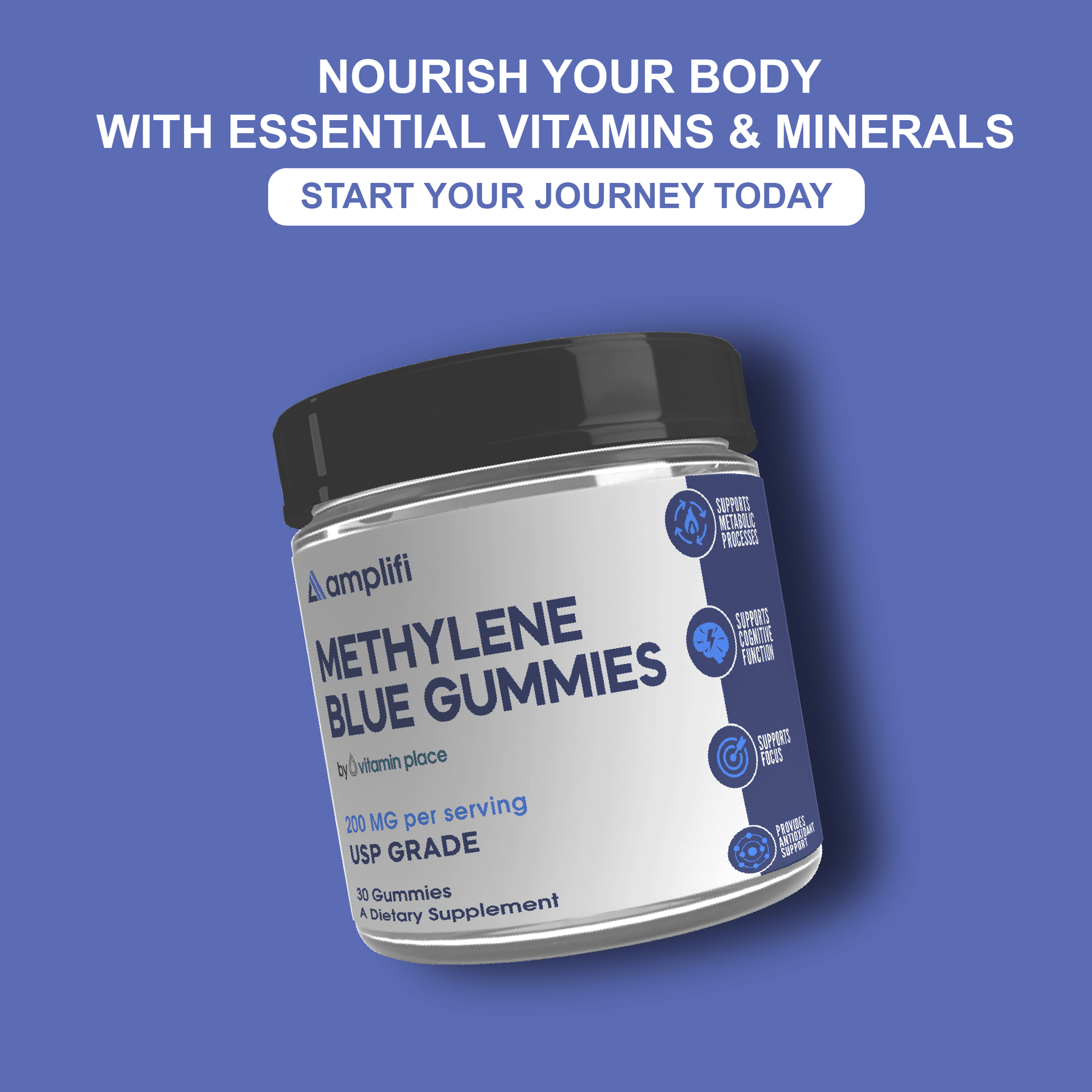 Amplifi Methylene Blue Gummies - Vitamin Place - Men's Health