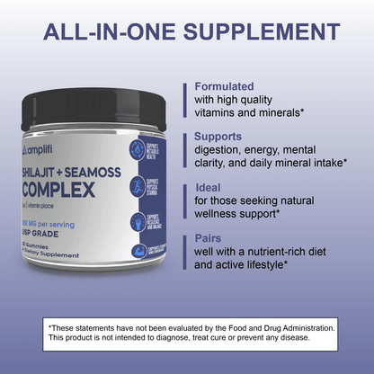 Amplifi Shilajit + Sea Moss Complex - Vitamin Place - Men's Health