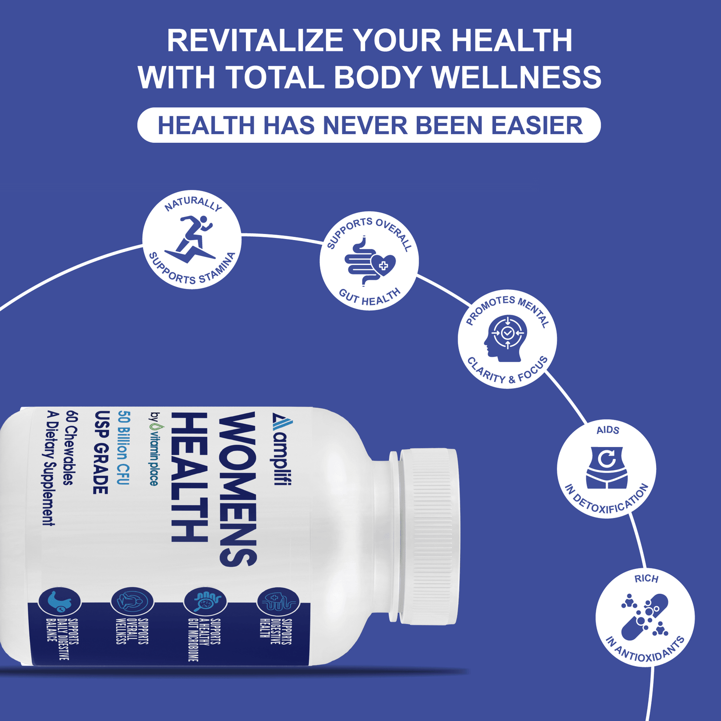 Amplifi Women’s Health Probiotic Chewables - Vitamin Place - Metabolism & Wellness