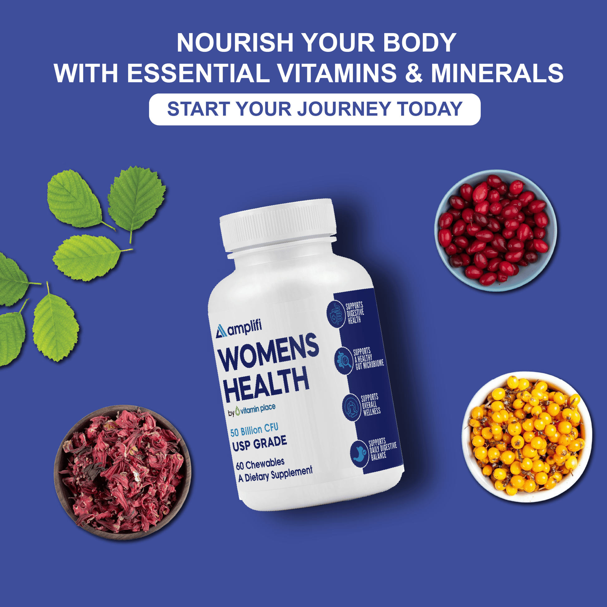 Amplifi Women’s Health Probiotic Chewables - Vitamin Place - Metabolism & Wellness