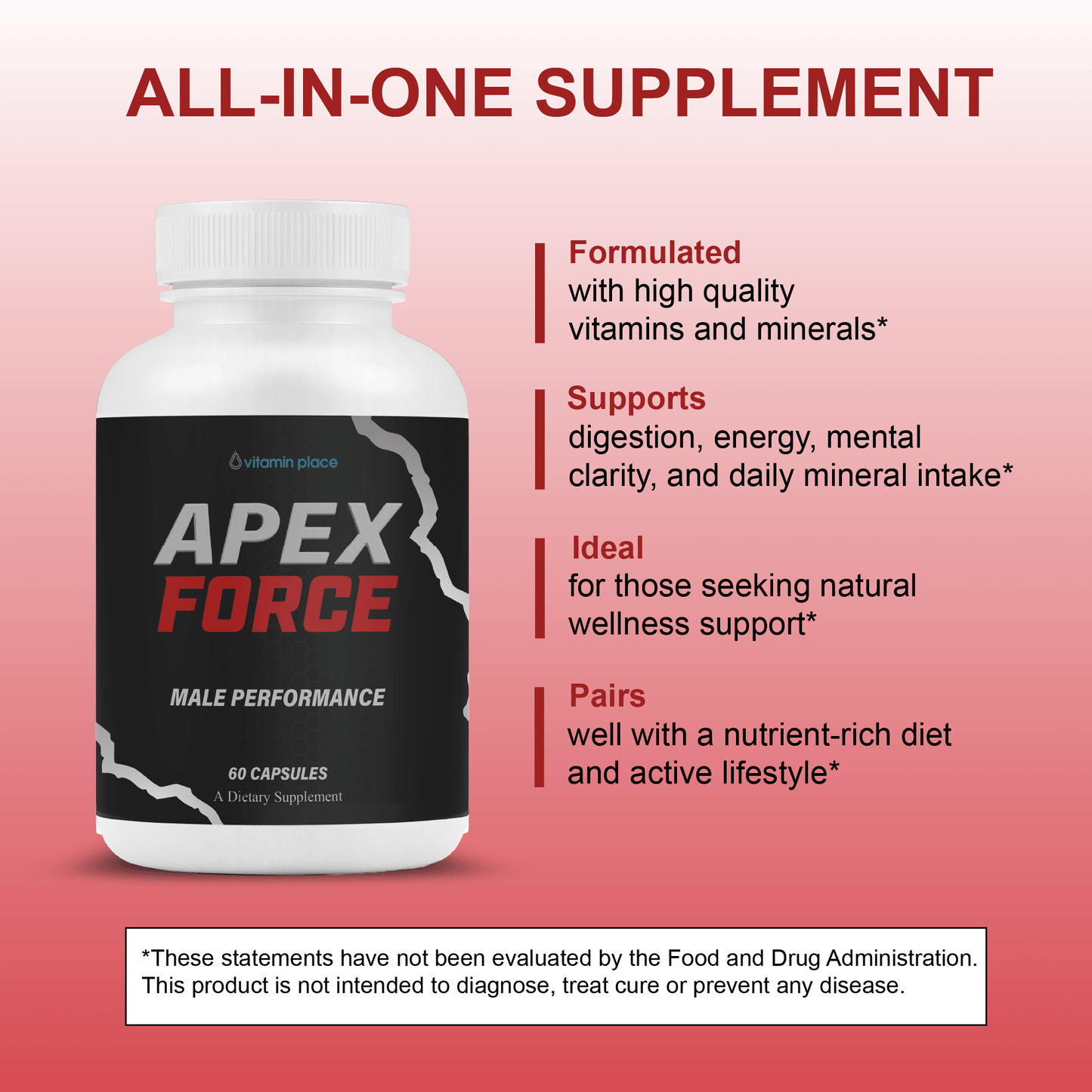 Apex Force Capsules - Vitamin Place - Men's Health