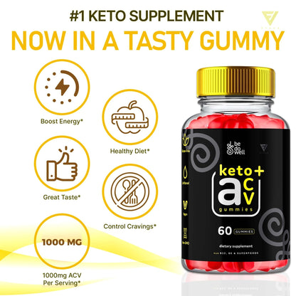 Be Do Well - Keto ACV Gummies - Vitamin Place - Apple Cider Vinegar Gummies