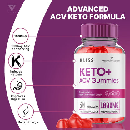 Bliss Keto ACV Gummies - Vitamin Place - Apple Cider Vinegar Gummies