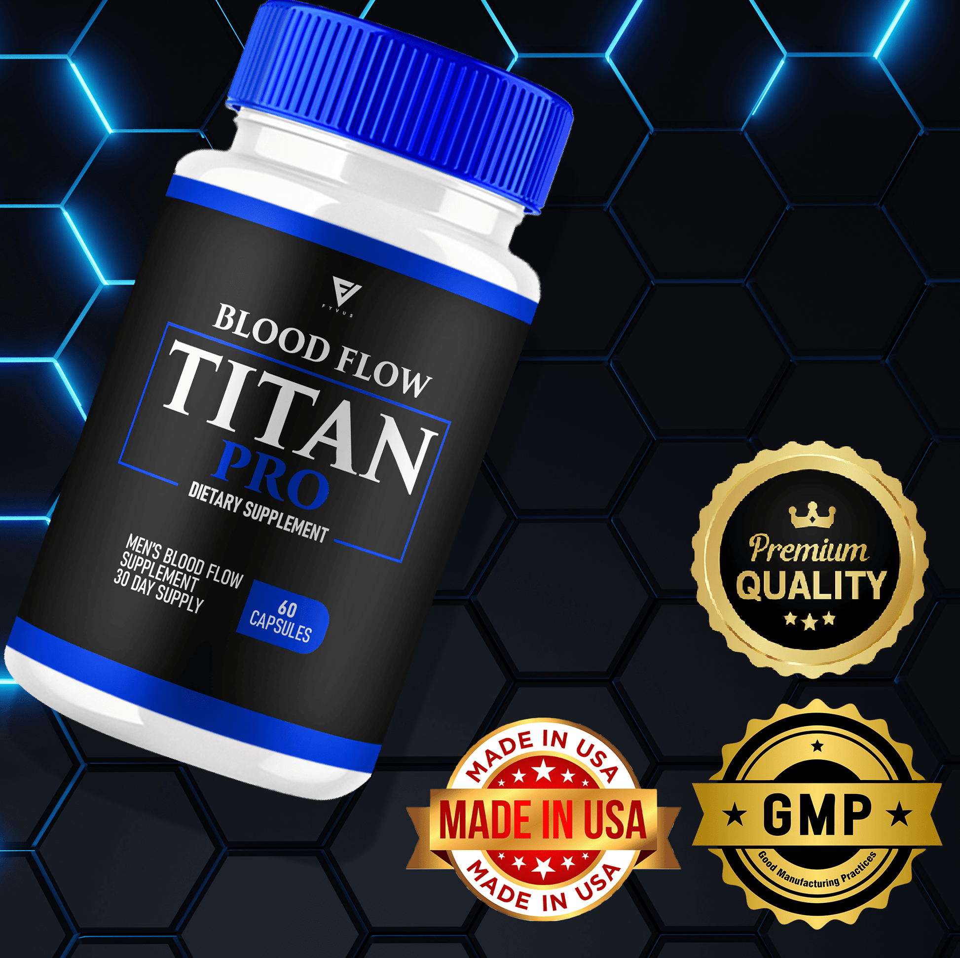 Blood Flow Titan Pro Capsules - Vitamin Place - Sports Nutrition