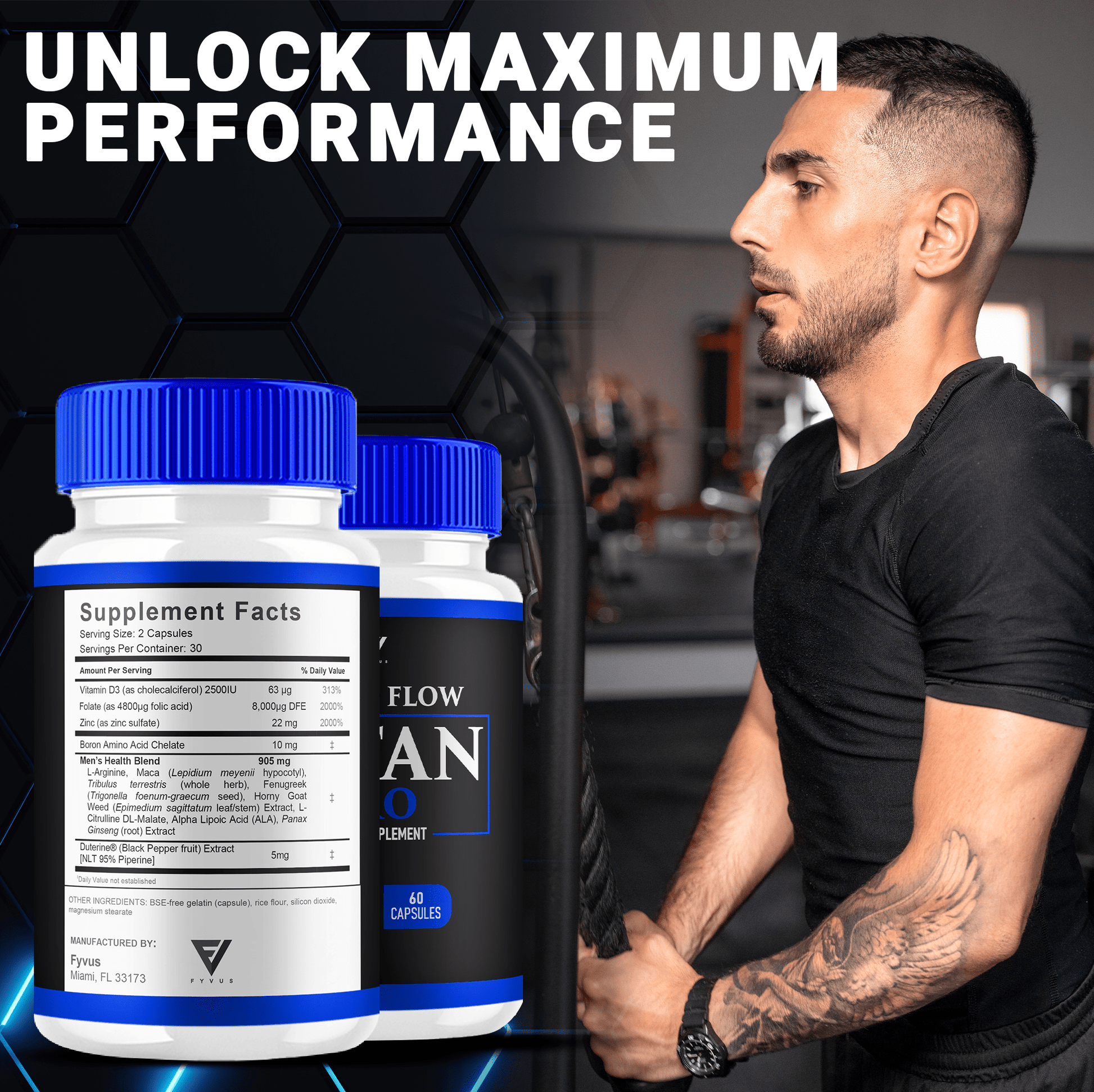 Blood Flow Titan Pro Capsules - Vitamin Place - Sports Nutrition