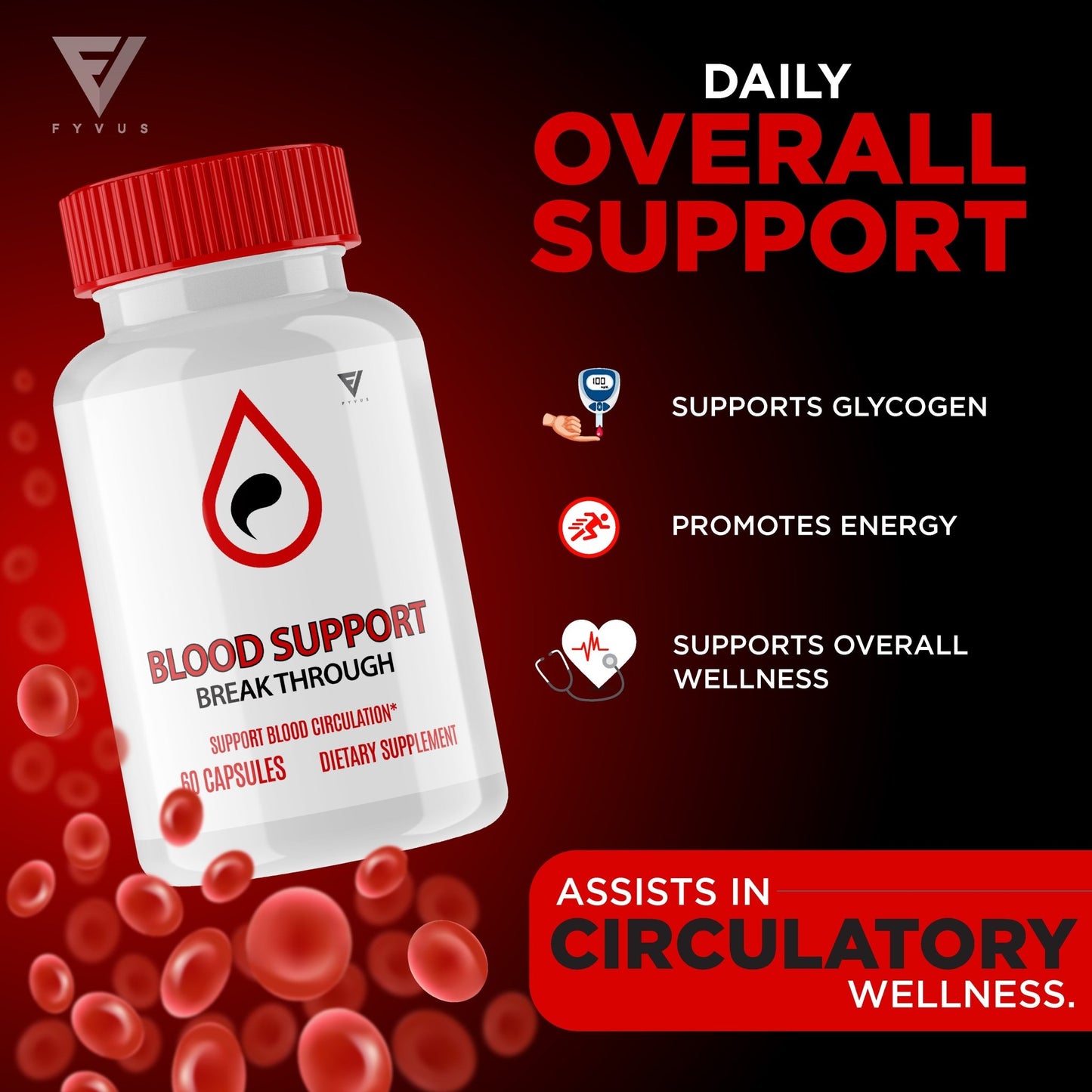 Blood Support Breakthrough Glycogen Support Capsules - Vitamin Place - Blood Sugar Capsules