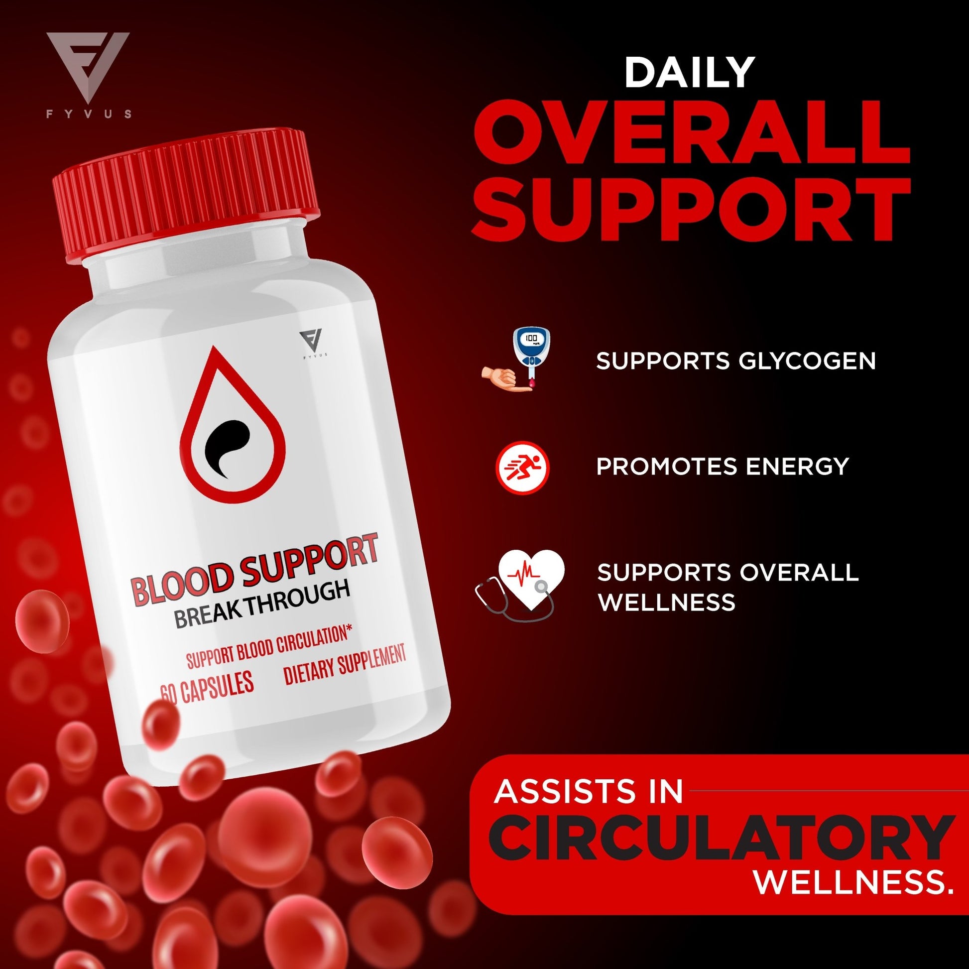 Blood Support Breakthrough Glycogen Support Capsules - Vitamin Place - Blood Sugar Capsules