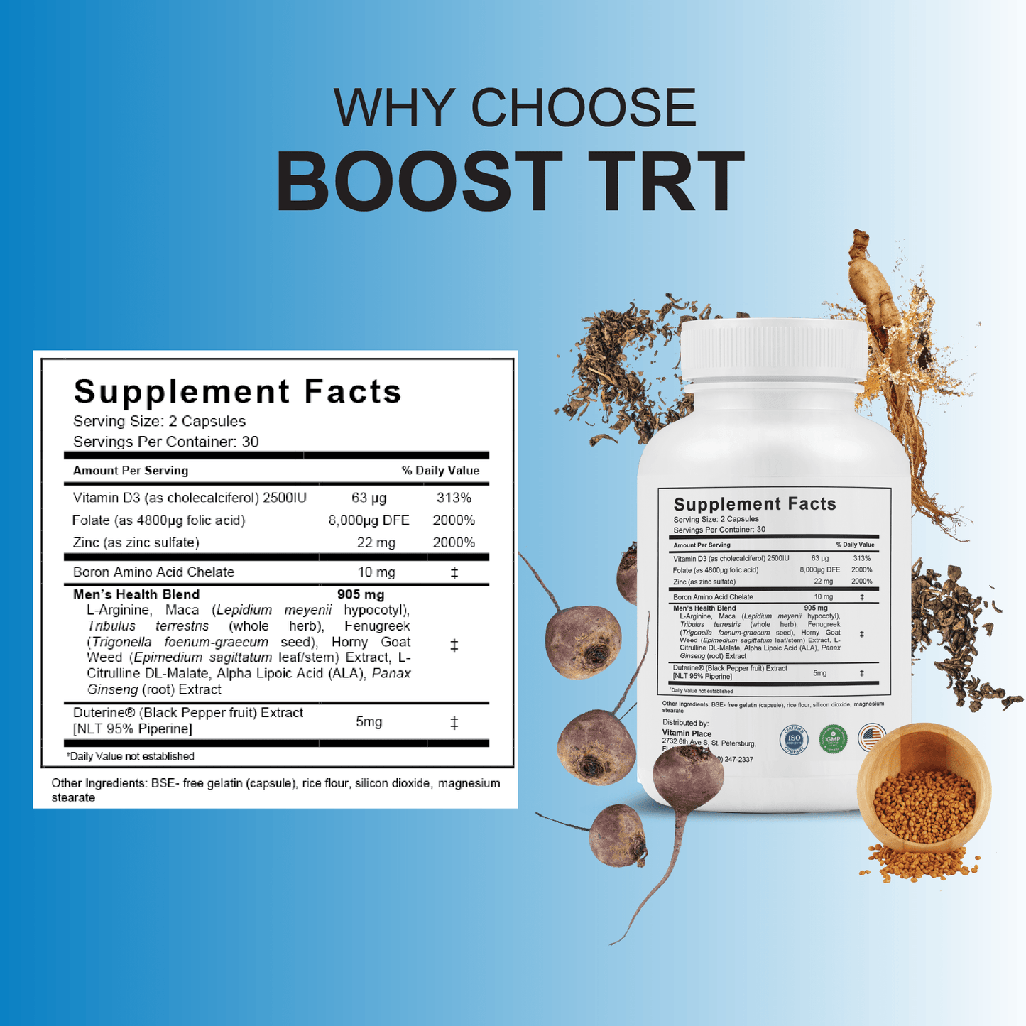 Boost TRT Capsules - Vitamin Place - Men's Health