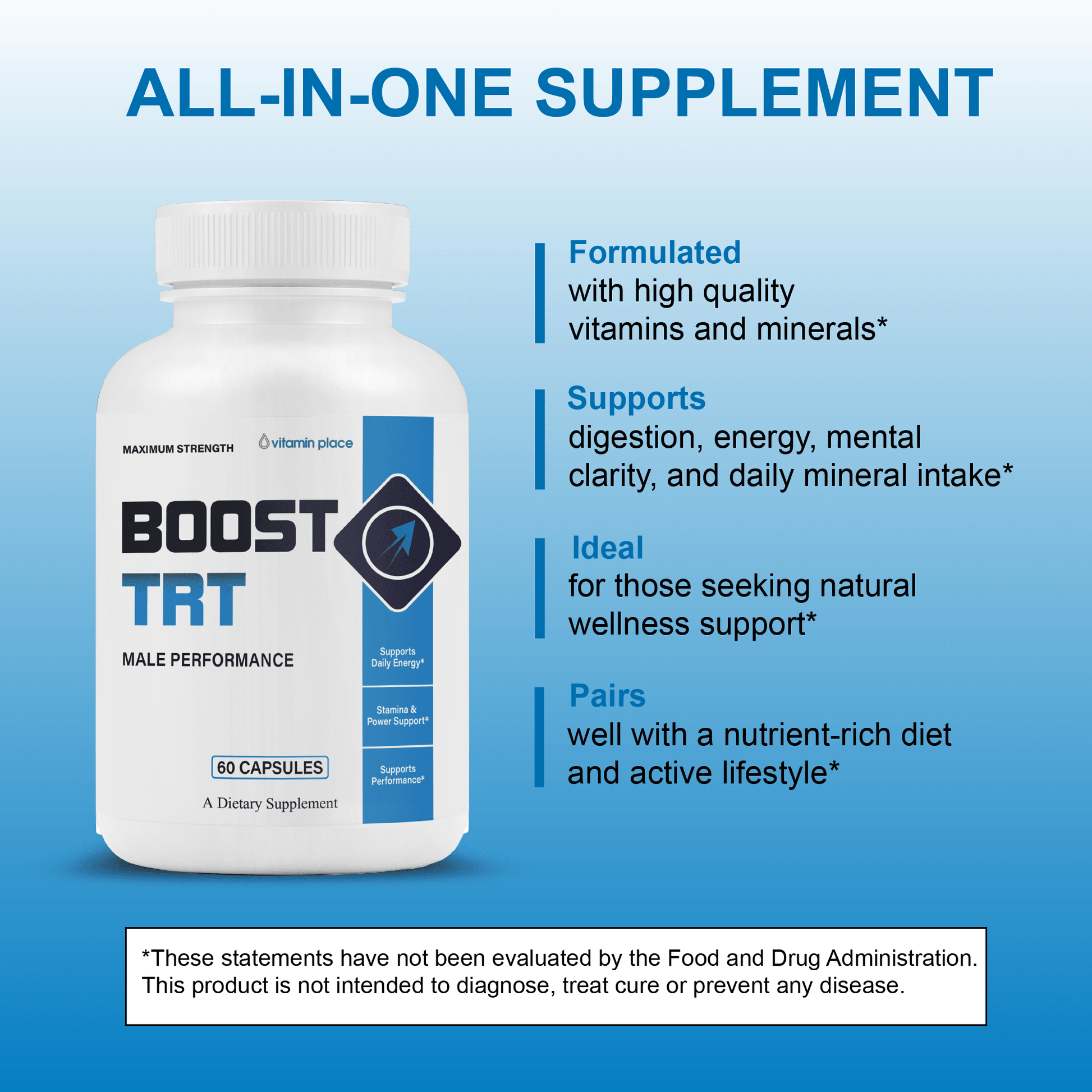 Boost TRT Capsules - Vitamin Place - Men's Health