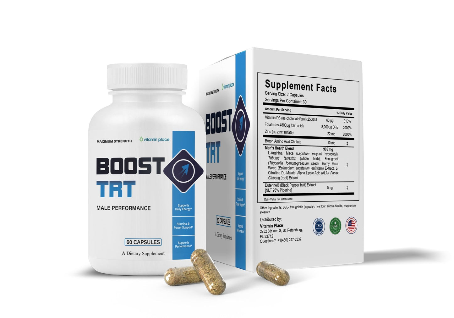 Boost TRT Capsules - Vitamin Place - Men's Health