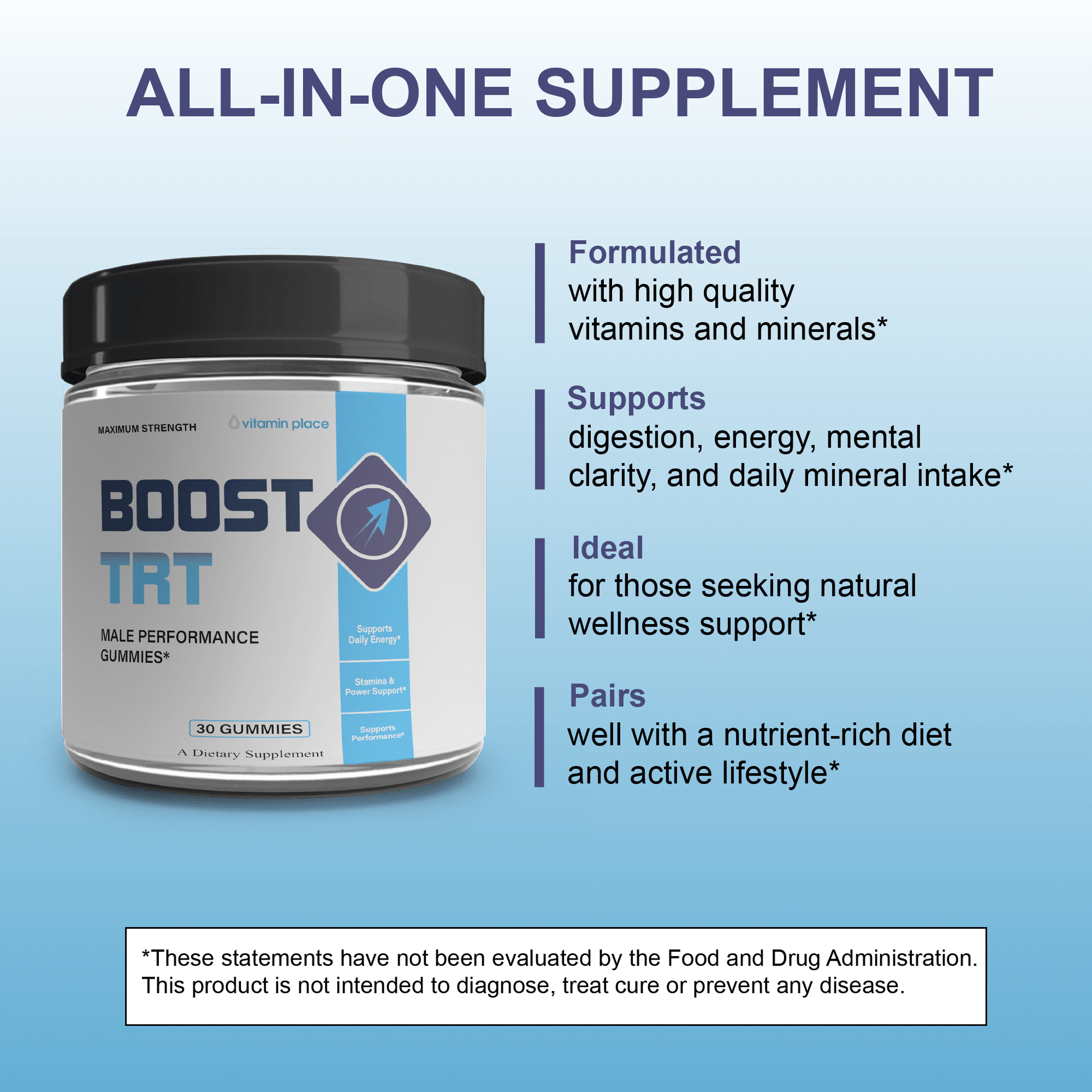 Boost TRT Gummies - Vitamin Place - Men's Health