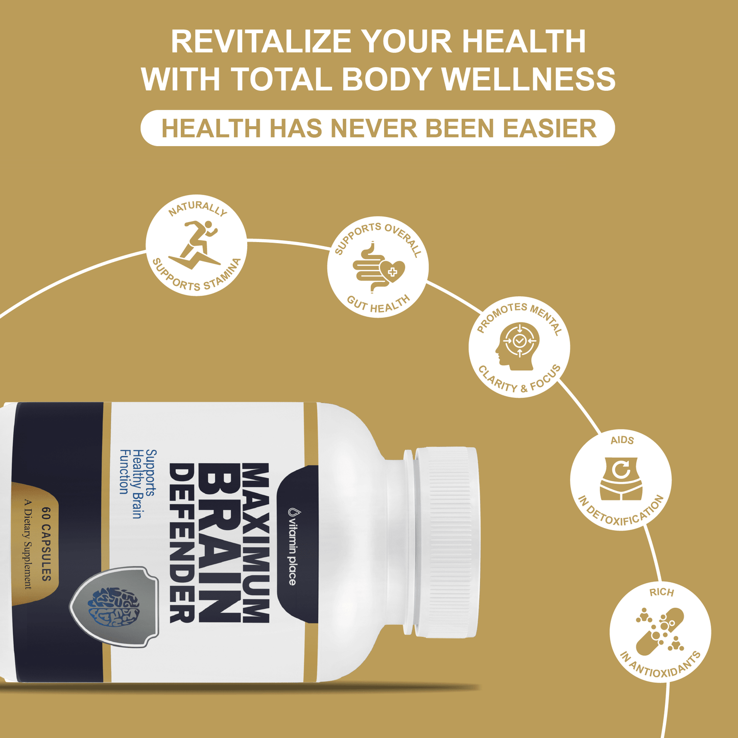 Brain Defender Capsules - Vitamin Place - Brain & Cognitive