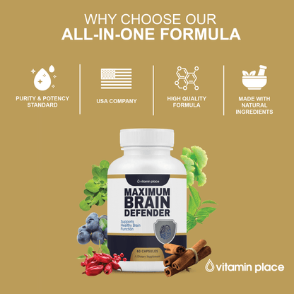 Brain Defender Capsules - Vitamin Place - Brain & Cognitive