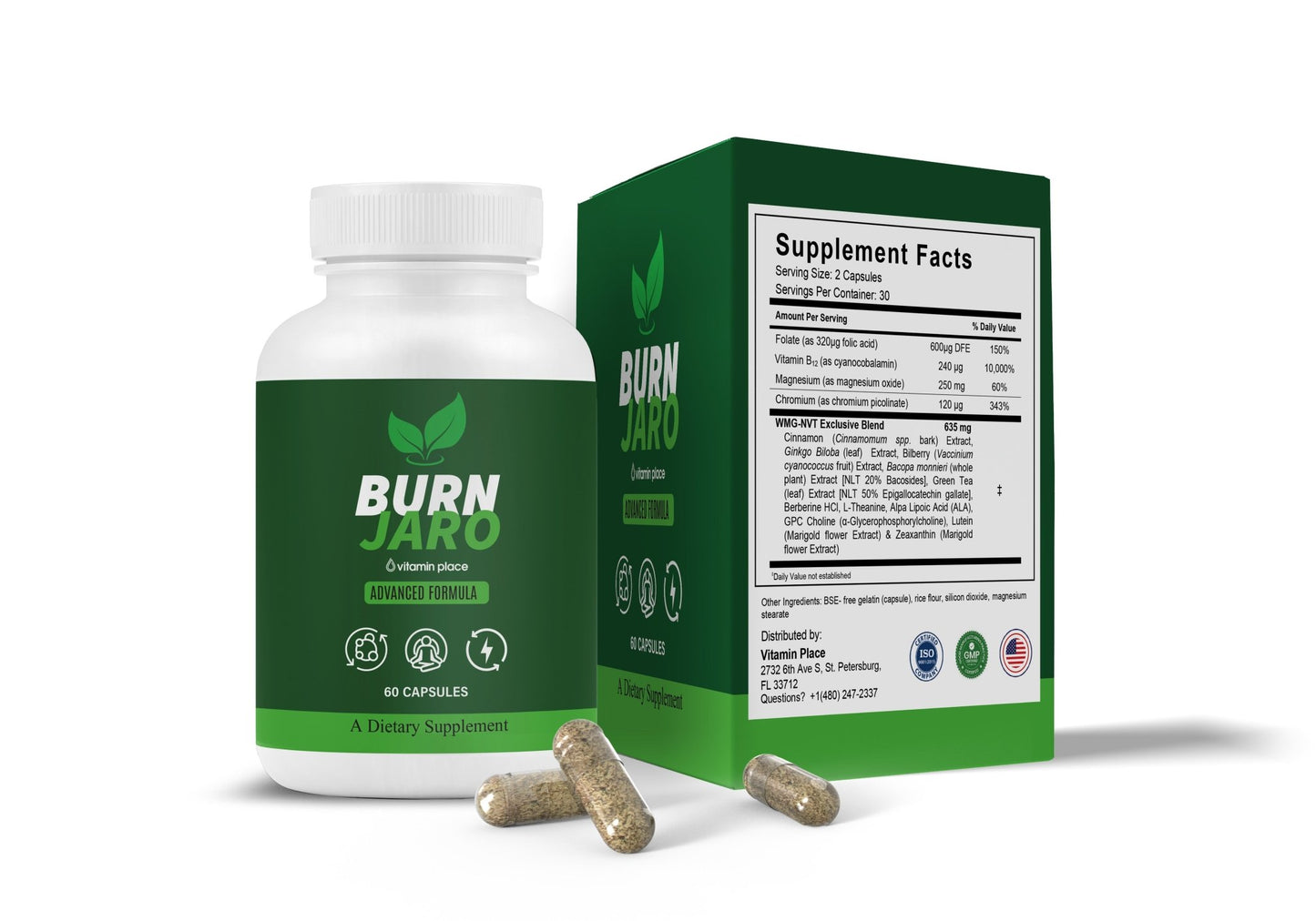 Burn Jaro Capsules - Vitamin Place - Metabolism & Wellness