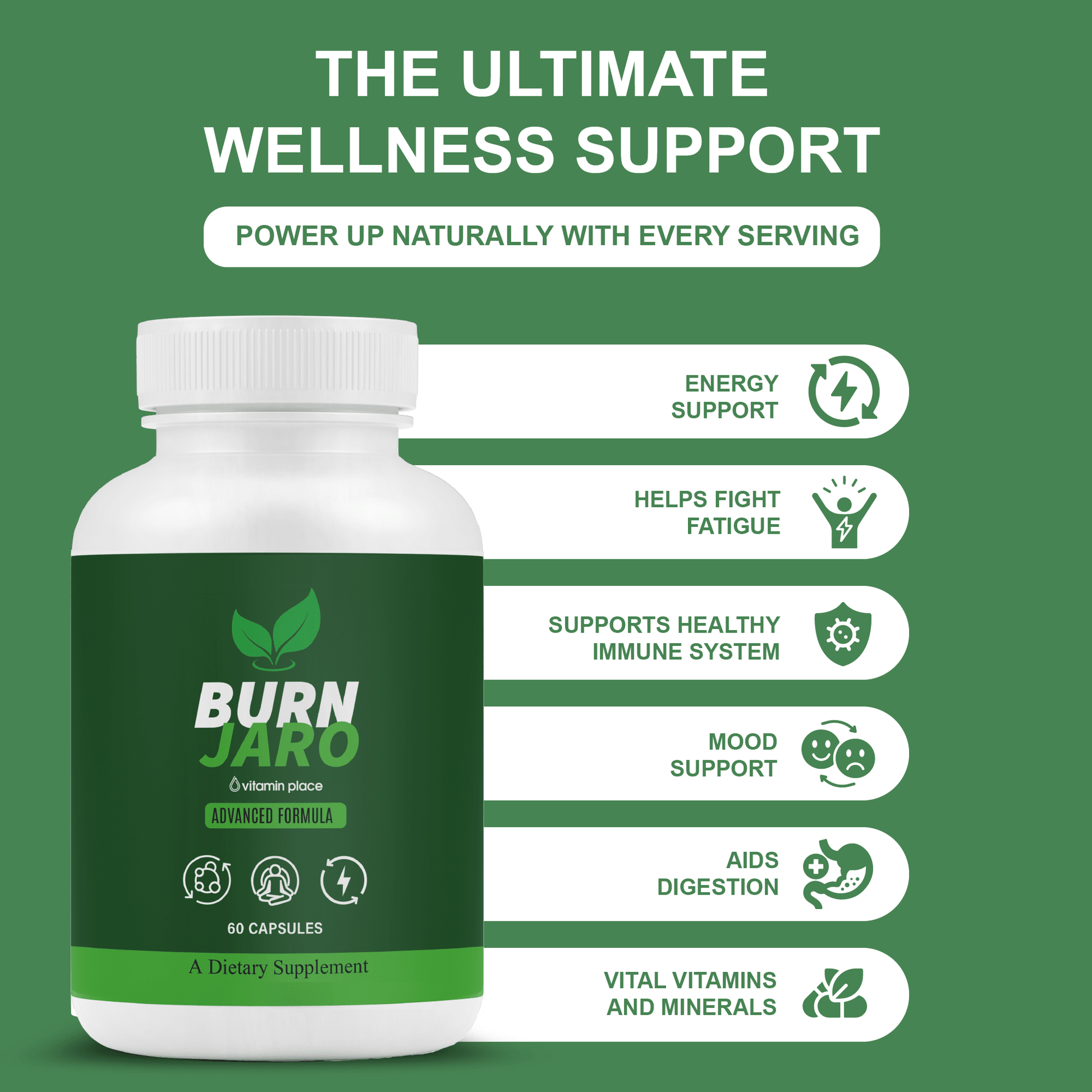 Burn Jaro Capsules - Vitamin Place - Metabolism & Wellness