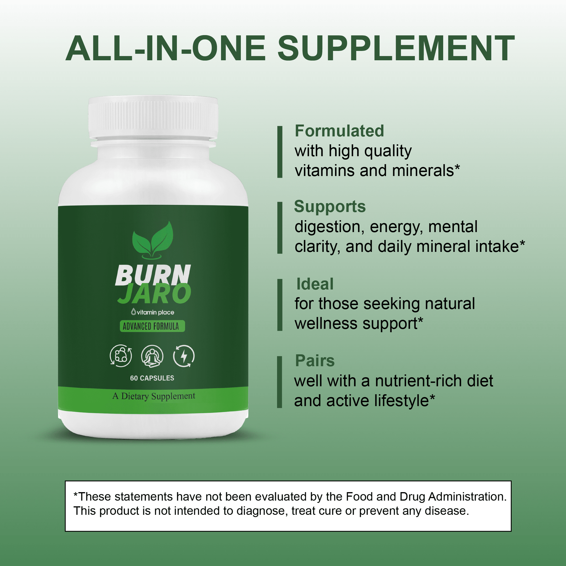 Burn Jaro Capsules - Vitamin Place - Metabolism & Wellness