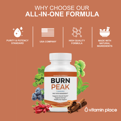 Burn Peak Capsules - Vitamin Place - Metabolism & Wellness