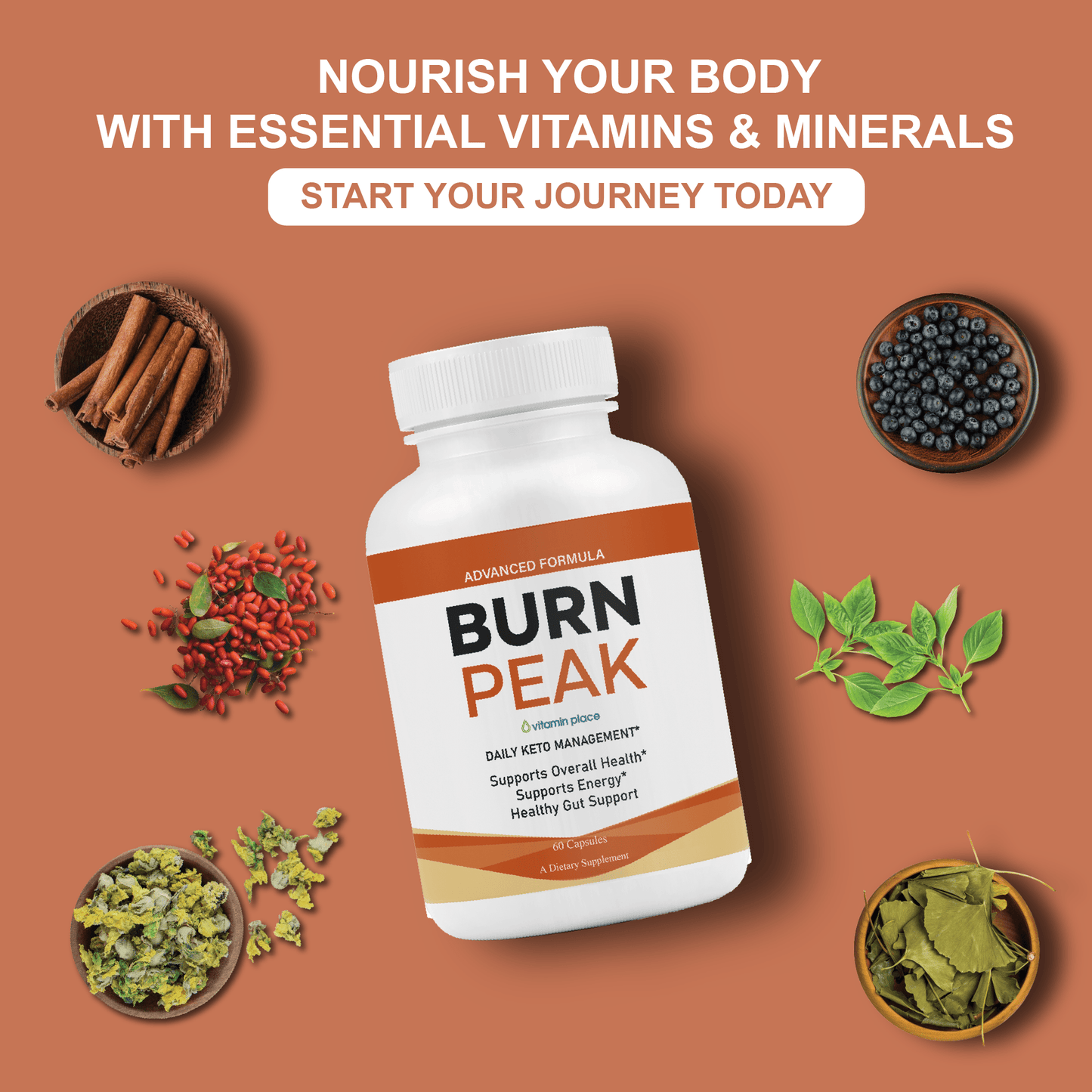 Burn Peak Capsules - Vitamin Place - Metabolism & Wellness